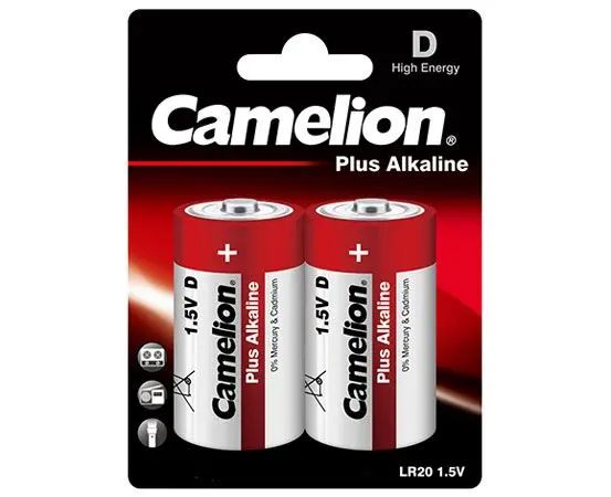 [460.11.11.20.08] Camelion Plus alkaline battery LR20-BP2