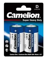 [460.11.12.20.12] بطاريات كماليون سوبر ازرق كبير D شريط 2 R20P-BP2B