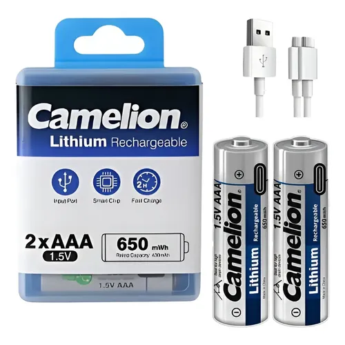 بطاريات كماليون لثيوم شحن ريمنت UB-AAA650-PBH2