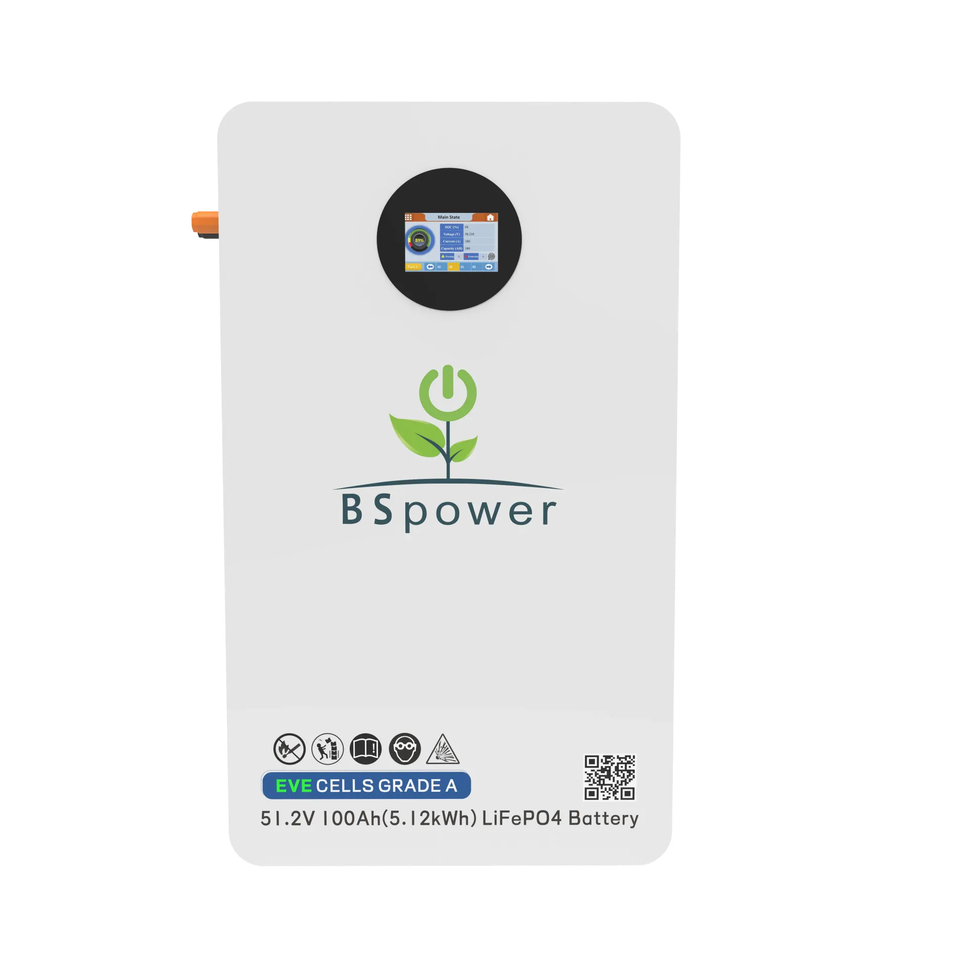 [303.15.10.06.10] بطاريات بي اس باور 100AH لثيوم 5 كيلو 51.2V  5.12KW 